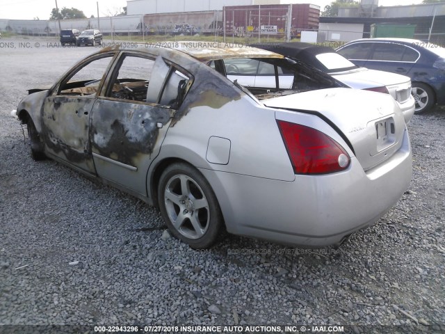 1N4BA41E75C837637 - 2005 NISSAN MAXIMA SE/SL SILVER photo 3