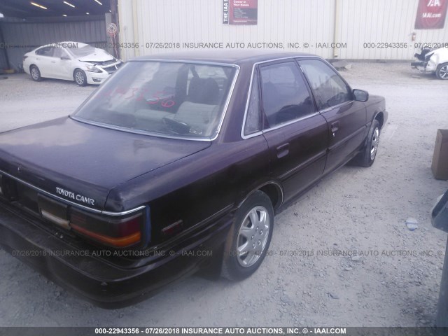 4T1SV21E0MU386283 - 1991 TOYOTA CAMRY DLX MAROON photo 4