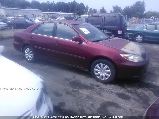 4T1BE32K52U042715 - 2002 TOYOTA CAMRY LE/XLE/SE 勃艮第红 照片 1
