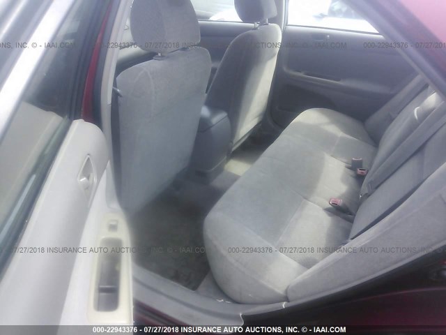 4T1BE32K52U042715 - 2002 TOYOTA CAMRY LE/XLE/SE 勃艮第红 照片 8