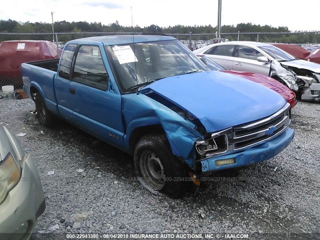 1GCCS19Z3RK123937 - 1994 CHEVROLET S TRUCK S10 BLUE photo 1