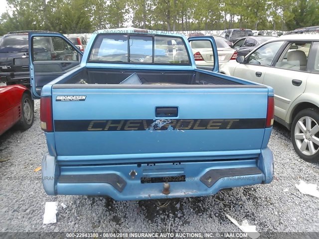 1GCCS19Z3RK123937 - 1994 CHEVROLET S TRUCK S10 BLUE photo 8