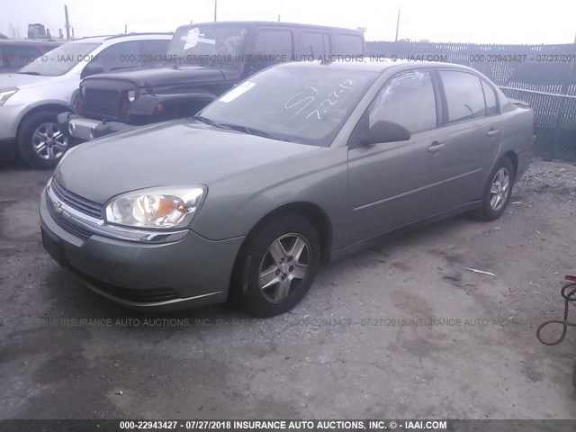 1G1ZT54804F195475 - 2004 CHEVROLET MALIBU LS ტალღისფერი ფოტო 2