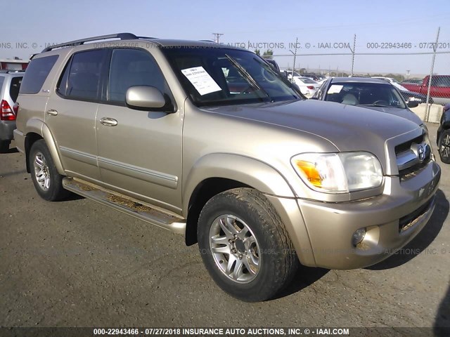 5TDBT48A95S236204 - 2005 TOYOTA SEQUOIA LIMITED GOLD photo 1