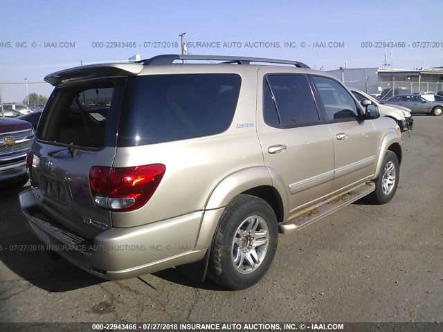 5TDBT48A95S236204 - 2005 TOYOTA SEQUOIA LIMITED GOLD photo 4