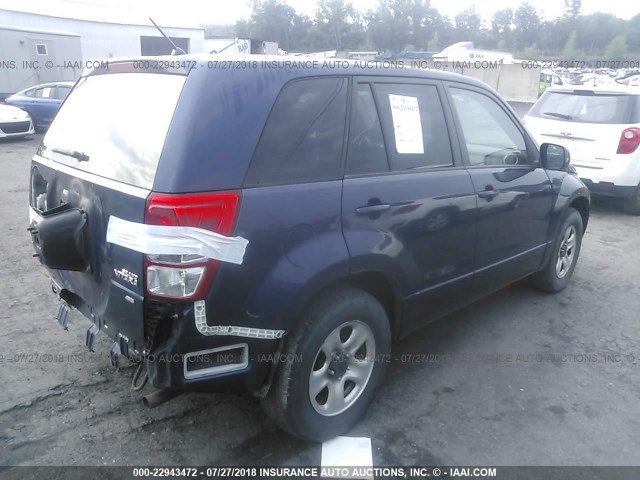 JS3TD0D29B4100317 - 2011 SUZUKI GRAND VITARA PREMIUM BLUE photo 4