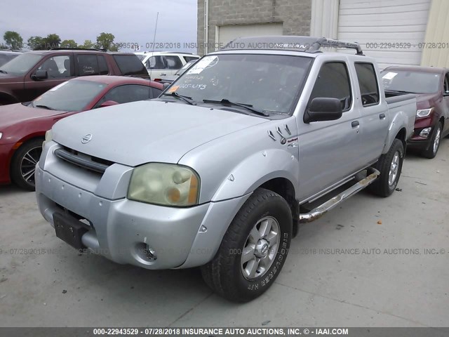 1N6MD27Y94C417020 - 2004 NISSAN FRONTIER CREW CAB SC SILVER photo 2