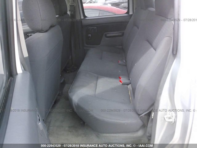 1N6MD27Y94C417020 - 2004 NISSAN FRONTIER CREW CAB SC SILVER photo 8