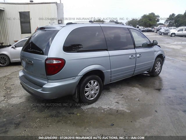 2A8GP64L36R608930 - 2006 CHRYSLER TOWN & COUNTRY LIMITED BLUE photo 4