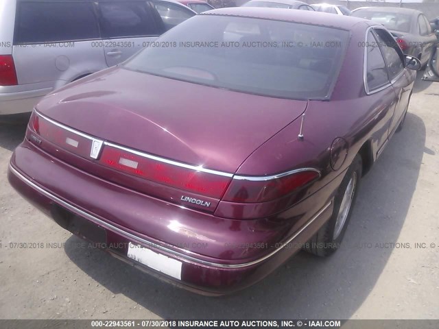 1LNLM91V1PY688730 - 1993 LINCOLN MARK VIII BURGUNDY photo 4