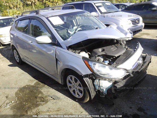 KMHCT5AE0DU072757 - 2013 HYUNDAI ACCENT GLS/GS SILVER photo 1