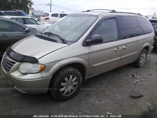 2A4GP54L36R660179 - 2006 CHRYSLER TOWN & COUNTRY TOURING GOLD photo 2