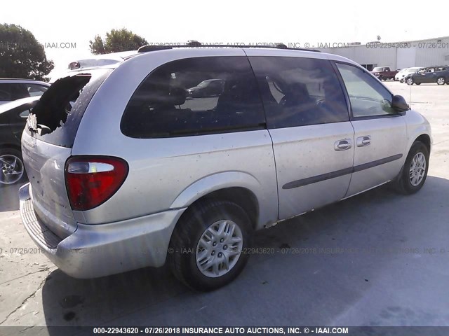 2D4GP44303R174685 - 2003 DODGE GRAND CARAVAN SPORT SILVER photo 4