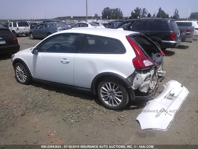 YV1672MK7C2274618 - 2012 VOLVO C30 T5 WHITE photo 3