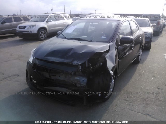 ML32F3FJ6HH001209 - 2017 MITSUBISHI MIRAGE G4 ES შავი ფოტო 2