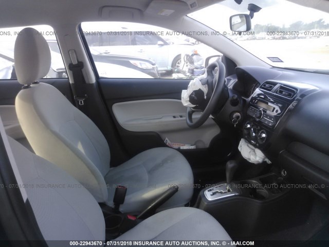 ML32F3FJ6HH001209 - 2017 MITSUBISHI MIRAGE G4 ES შავი ფოტო 5