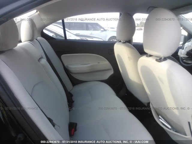 ML32F3FJ6HH001209 - 2017 MITSUBISHI MIRAGE G4 ES შავი ფოტო 8