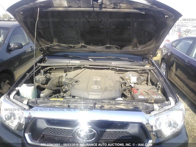 3TMJU4GN9EM162523 - 2014 TOYOTA TACOMA DOUBLE CAB PRERUNNER GRAY photo 10