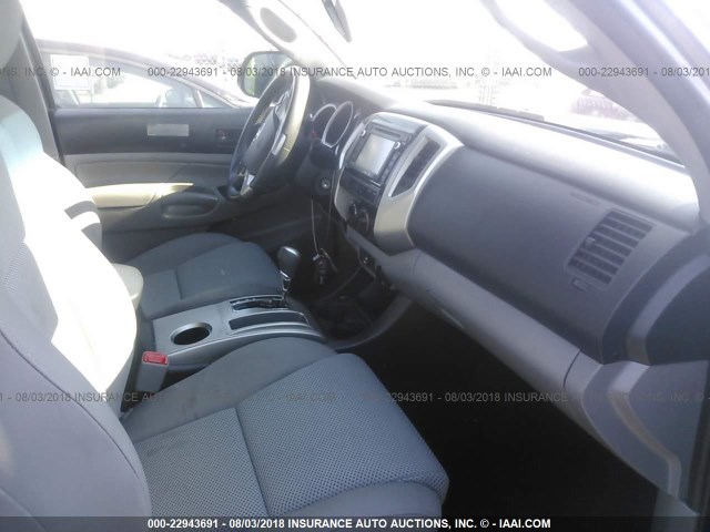 3TMJU4GN9EM162523 - 2014 TOYOTA TACOMA DOUBLE CAB PRERUNNER GRAY photo 5