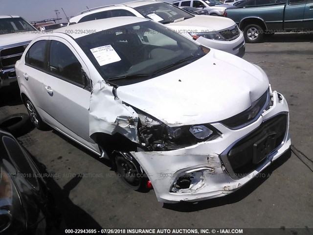 1G1JB5SG1H4137760 - 2017 CHEVROLET SONIC LS WHITE photo 1