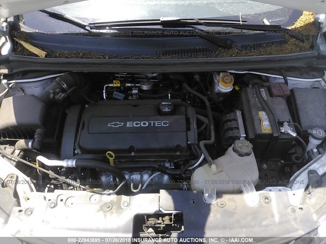 1G1JB5SG1H4137760 - 2017 CHEVROLET SONIC LS WHITE photo 10