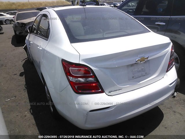 1G1JB5SG1H4137760 - 2017 CHEVROLET SONIC LS WHITE photo 3