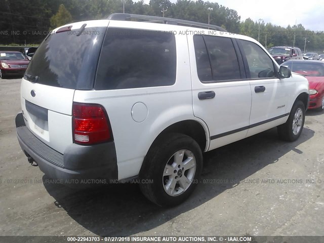 1FMZU62K44UA13017 - 2004 FORD EXPLORER XLS/XLS SPORT WHITE photo 4