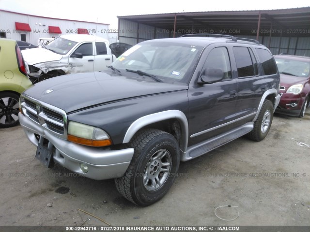 1D4HS58Z23F510190 - 2003 DODGE DURANGO SLT PLUS GRAY photo 2