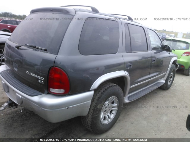 1D4HS58Z23F510190 - 2003 DODGE DURANGO SLT PLUS GRAY photo 4