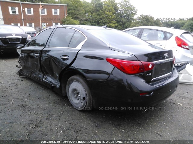 JN1BV7AR2FM410383 - 2015 INFINITI Q50 PREMIUM/SPORT BLACK photo 3