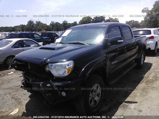 5TFKU4HNXEX005399 - 2014 TOYOTA TACOMA DBL CAB PRERUNNER LNG BED BLACK photo 2