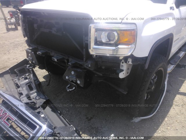 3GTU2UEC2FG273855 - 2015 GMC SIERRA K1500 SLE WHITE photo 6