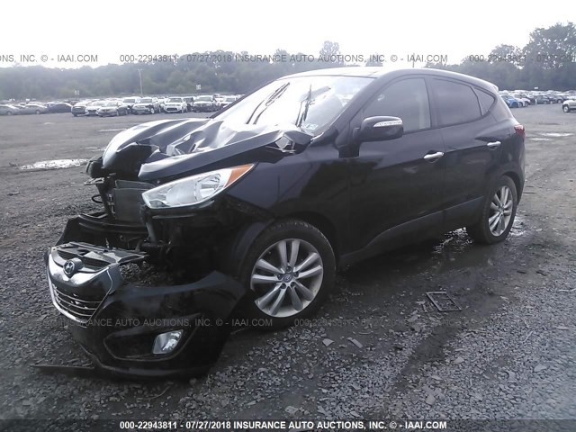 KM8JUCAC8CU370141 - 2012 HYUNDAI TUCSON GLS/LIMITED BLACK photo 2