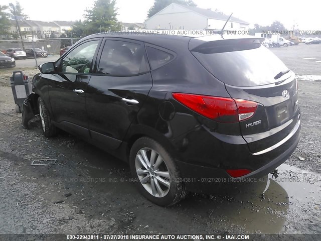 KM8JUCAC8CU370141 - 2012 HYUNDAI TUCSON GLS/LIMITED 黑色 照片 3
