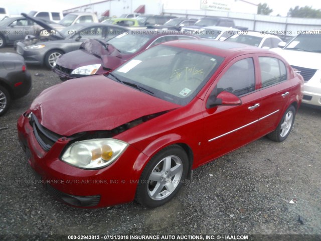 1G1AZ55F867782139 - 2006 CHEVROLET COBALT LTZ RED photo 2