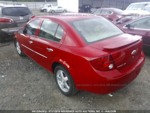 1G1AZ55F867782139 - 2006 CHEVROLET COBALT LTZ RED photo 3