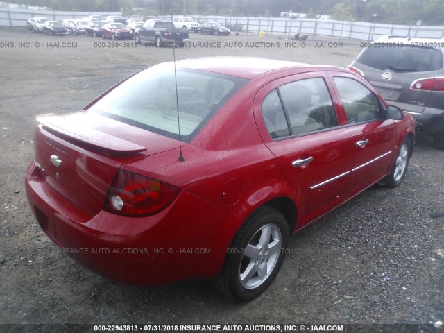 1G1AZ55F867782139 - 2006 CHEVROLET COBALT LTZ RED photo 4