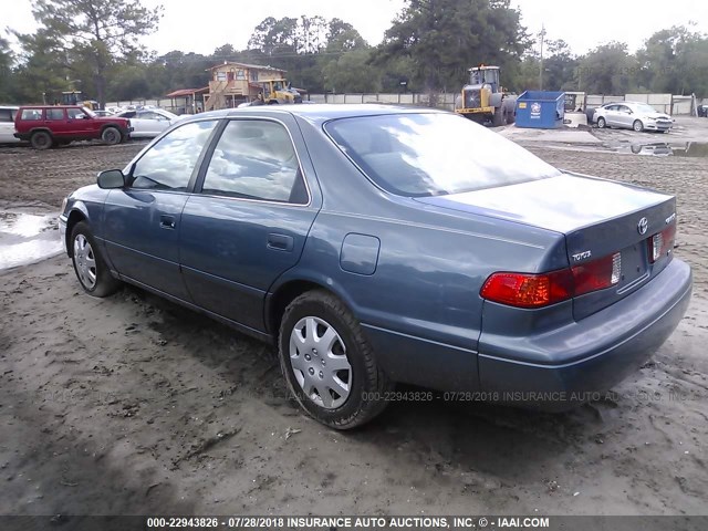 4T1BF22K41U964981 - 2001 TOYOTA CAMRY LE/XLE TEAL photo 3