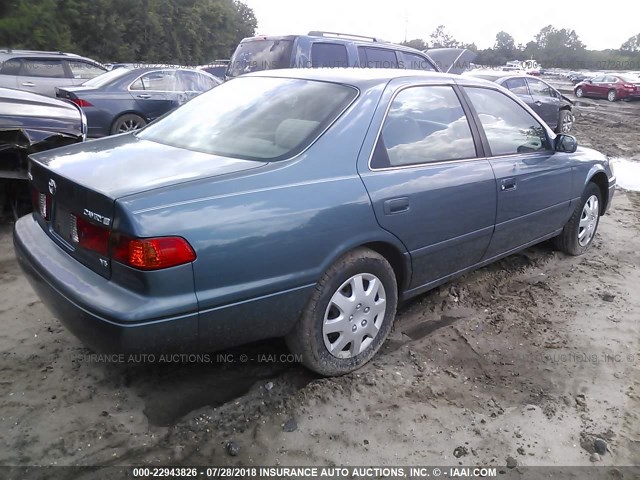 4T1BF22K41U964981 - 2001 TOYOTA CAMRY LE/XLE TEAL photo 4