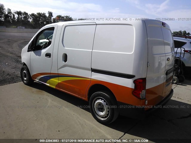 3N63M0YNXFK694907 - 2015 CHEVROLET CITY EXPRESS LS WHITE photo 3