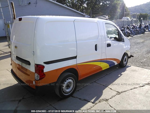 3N63M0YNXFK694907 - 2015 CHEVROLET CITY EXPRESS LS WHITE photo 4