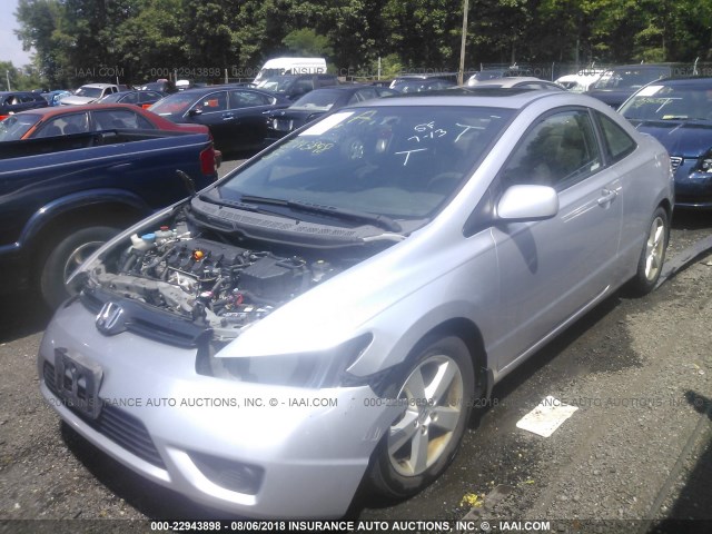 2HGFG11817H536950 - 2007 HONDA CIVIC EX SILVER photo 2