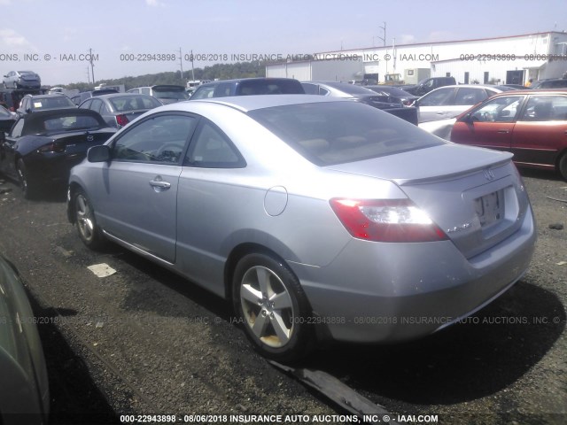 2HGFG11817H536950 - 2007 HONDA CIVIC EX SILVER photo 3