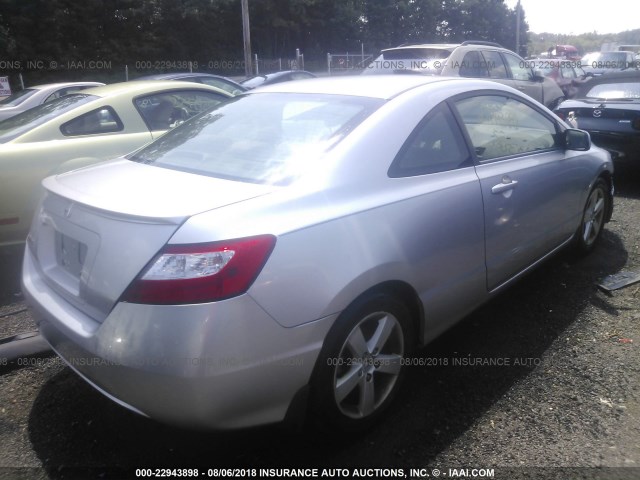 2HGFG11817H536950 - 2007 HONDA CIVIC EX SILVER photo 4