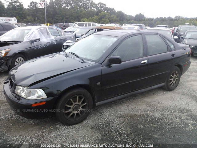 YV1VS27533F992840 - 2003 VOLVO S40 1.9T BLACK photo 2