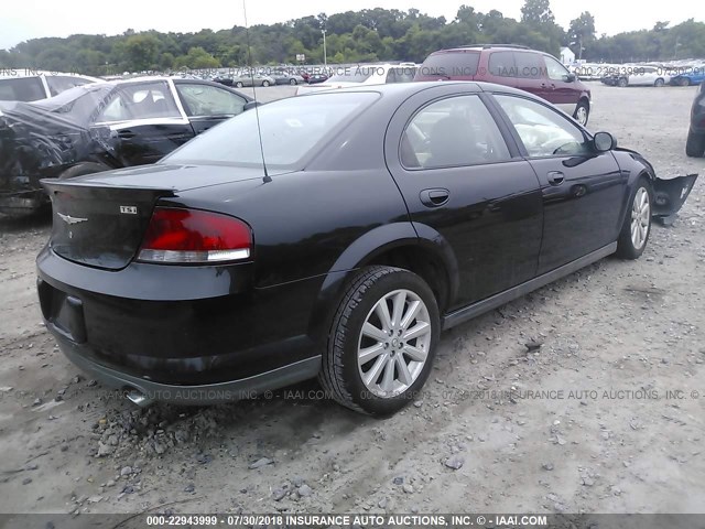 1C3EL36R45N629182 - 2005 CHRYSLER SEBRING SPECIAL BLACK photo 4