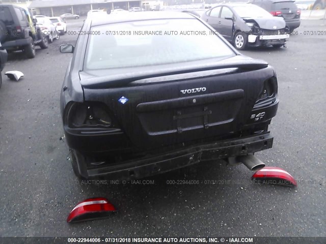 YV1VS29592F877736 - 2002 VOLVO S40 1.9T BLACK photo 6