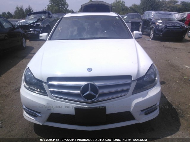 WDDGF8AB7EG233602 - 2014 MERCEDES-BENZ C 300 4MATIC WHITE photo 6