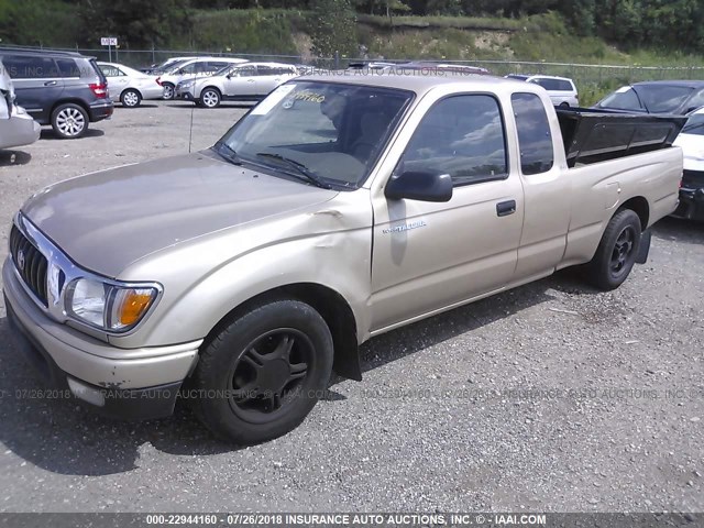 5TEVL52N23Z184445 - 2003 TOYOTA TACOMA XTRACAB CREAM photo 2