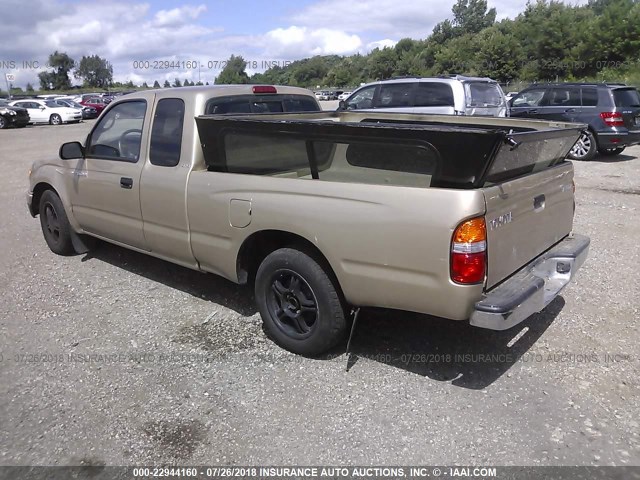 5TEVL52N23Z184445 - 2003 TOYOTA TACOMA XTRACAB CREAM photo 3